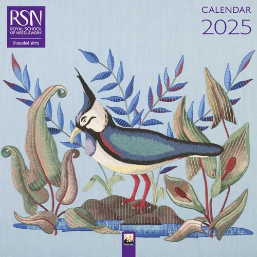 Royal School of Needlework Wall Calendar 2025 (Art Calendar) von Flame Tree Publishing