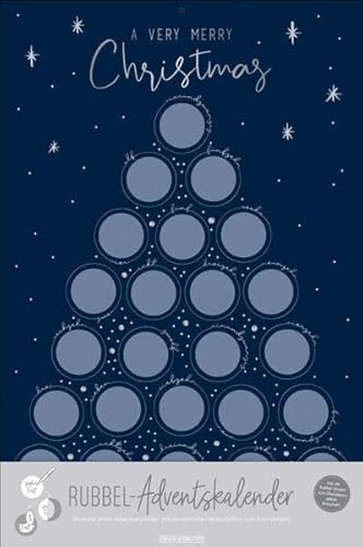 Rubbel-Adventskalender "A very merry Christmas": Adventskalender von Grafik Werkstatt "Das Original"