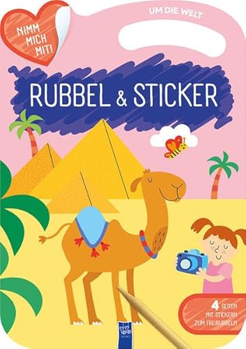 Rubbel & Sticker - Um die Welt Rubbel & Sticker - Um die Welt