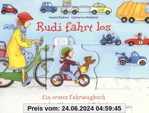 Rudi fährt los: Ein erstes Fahrzeugbuch mit vielen Klappen und Schiebern