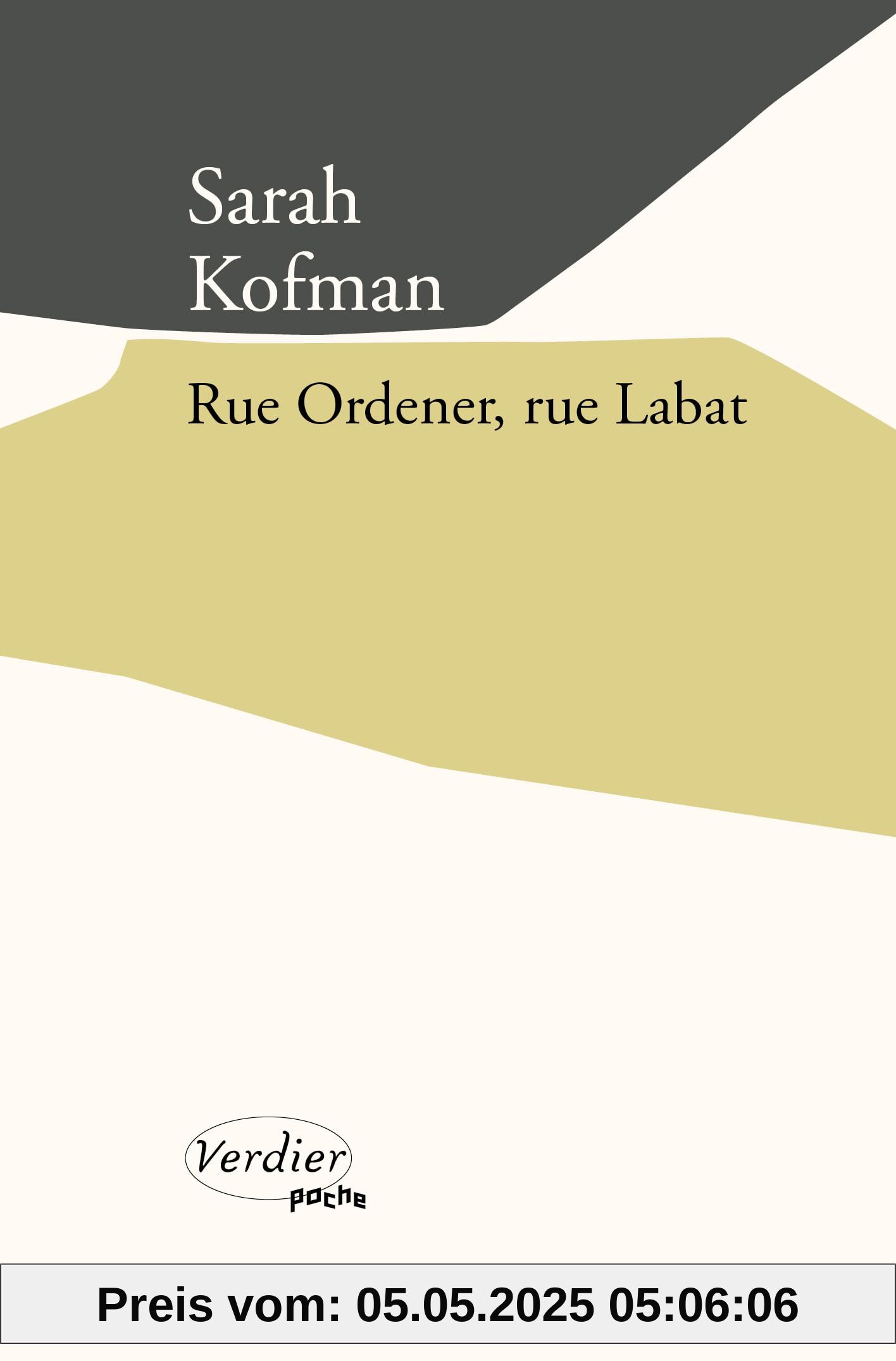 Rue Ordener, rue Labat: suivi de Autobiogravures