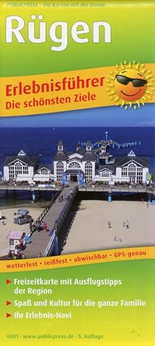 Rügen: Erlebnisführer mit Informationen zu Freizeiteinrichtungen auf der Kartenrückseite, wetterfest, reißfest, abwischbar, GPS-genau. 1:85000 (Erlebnisführer: EF) von Publicpress