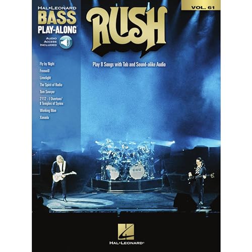 Rush. Hal Leonard Bass Play-Along Volume 61. Book/Audio-Online von HAL LEONARD