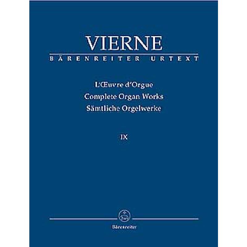 Sämtliche Orgelwerke 9 | Messen und liturgische Einzelwerke Sämtliche Orgelwerke 9 | Messen und liturgische Einzelwerke