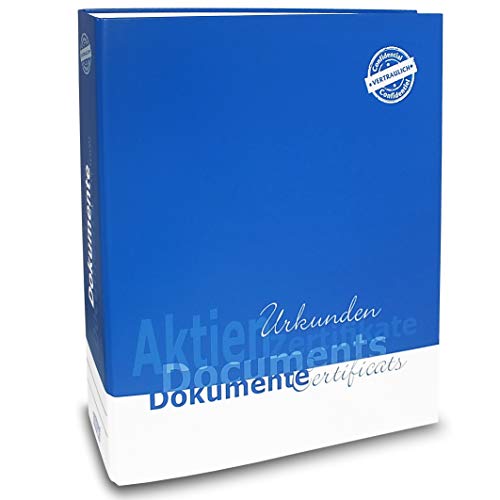 SAFE 4002 Dokumenten Ordner Familie DIN A4 - mit 4 Ringmechanik - Für alle Verträge & Diplome & Teilnahmebescheinigungen & Pässe & Siegerurkunden