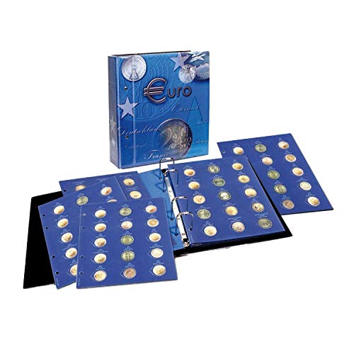 SAFE 7302-B1 2 Euro Münzen 2004-2012 in Kapseln TOPset Sammelalbum Aller EU Länder- Münzsammelalbum für Ihre Coin Collection - inkl. 10 Münzblätter