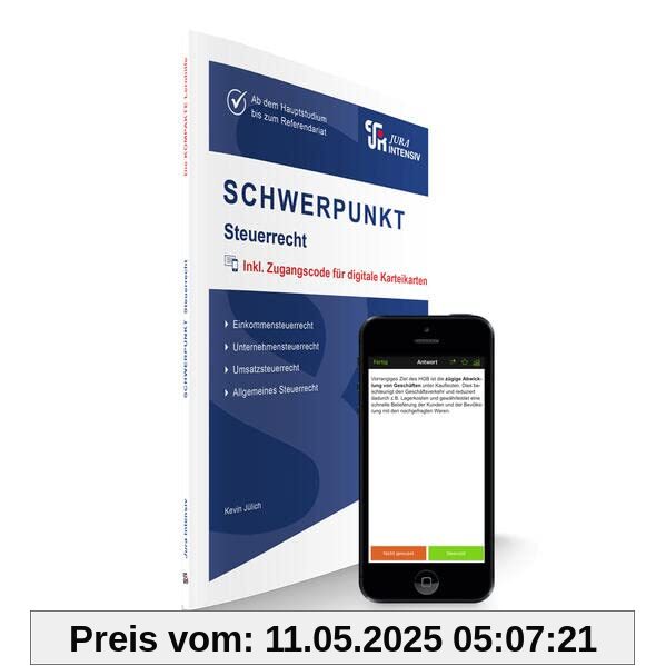 SCHWERPUNKT Steuerrecht: Ab dem Hauptstudium bis zum Referendariat