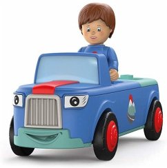 SIKU 0103 - Toddys, Mio Mounty, Spielzeugauto mit Rückziehmotor und Spielfigur, blau/türkis von Sieper GmbH