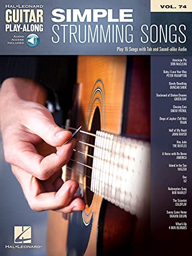 Guitar Play-Along Volume 74: Simple Strumming Songs (Book/Online Audio): Audio Access Included (Guitar Play-along, 74, Band 74)