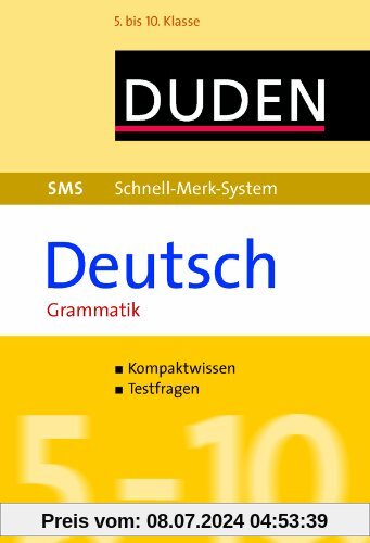 SMS Deutsch - Grammatik 5.-10. Klasse