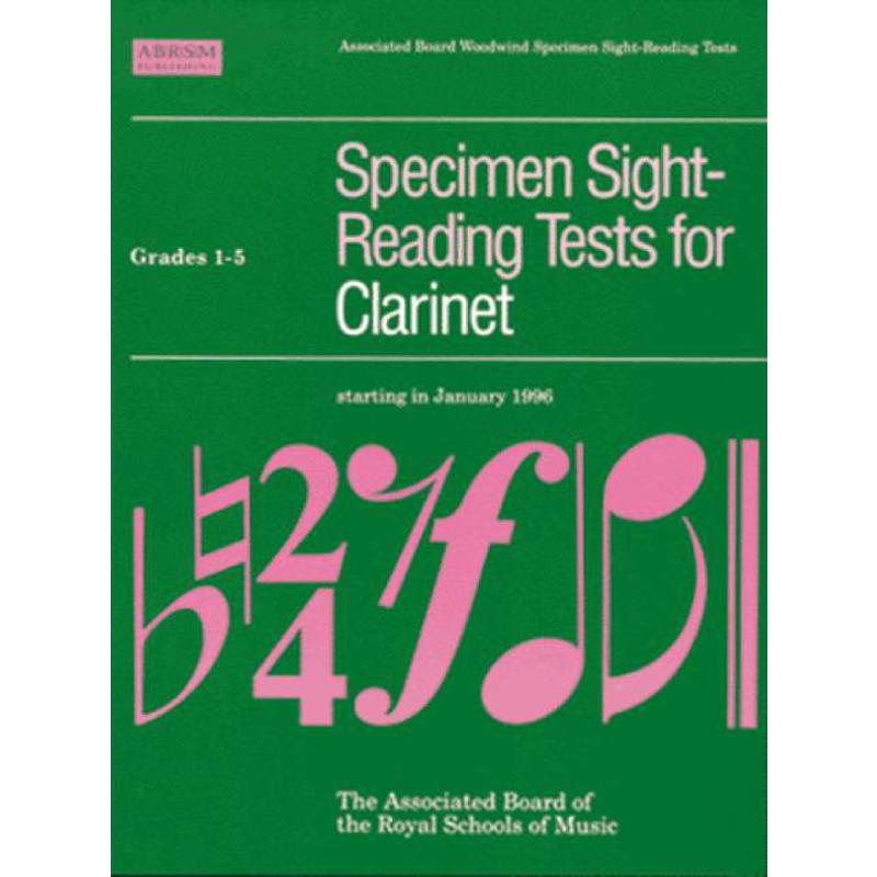 Specimen sight reading tests 1-5