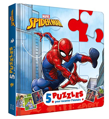 SPIDER-MAN - Mon Petit Livre Puzzle - 5 puzzles 9 pièces - Marvel: 5 puzzles pour raconter l'histoire von DISNEY HACHETTE
