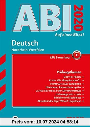 STARK Abi - auf einen Blick! Deutsch NRW 2020
