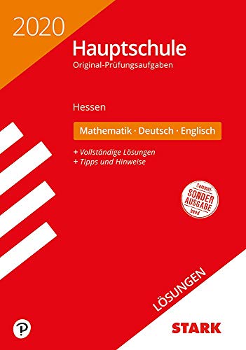 STARK Lösungen zu Original-Prüfungen Hauptschule 2020 - Mathematik, Deutsch, Englisch - Hessen von Stark Verlag