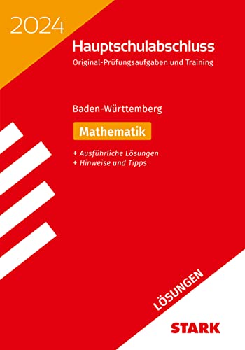 STARK Lösungen zu Original-Prüfungen und Training Hauptschulabschluss 2024 - Mathematik 9. Klasse - BaWü von Stark Verlag GmbH
