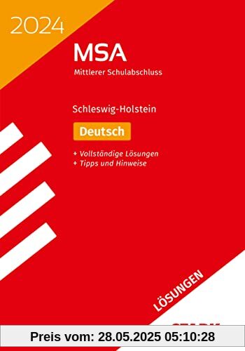 STARK Lösungen zu Original-Prüfungen und Training MSA 2024 - Deutsch - Schleswig-Holstein