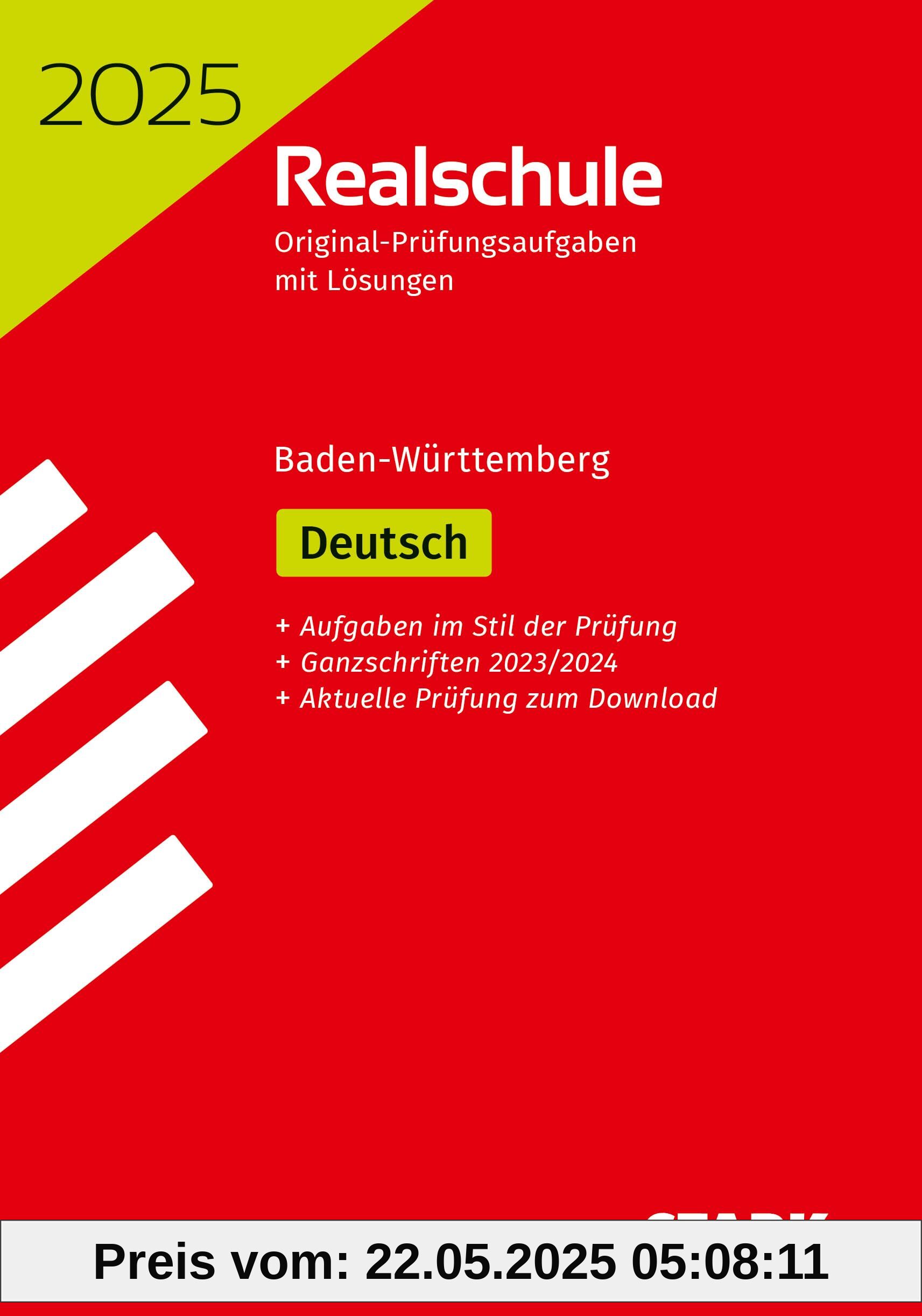 STARK Original-Prüfungen Realschule 2025 - Deutsch - BaWü