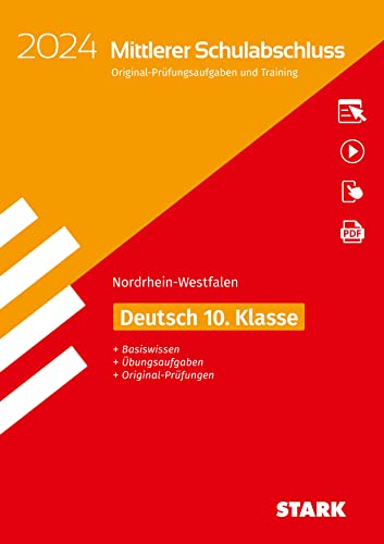 STARK Original-Prüfungen und Training - Mittlerer Schulabschluss 2024 - Deutsch - NRW von Stark Verlag GmbH