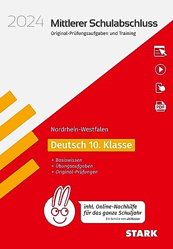 STARK Original-Prüfungen und Training - Mittlerer Schulabschluss 2024 - Deutsch - NRW - inkl. Online-Nachhilfe (Abschlussprüfungen) STARK Original-Prüfungen und Training - Mittlerer Schulabschluss 2024 - Deutsch - NRW - inkl. Online-Nachhilfe (Abschlussprüfungen)