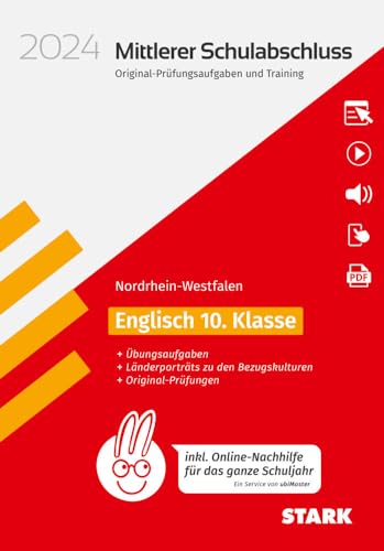 STARK Original-Prüfungen und Training - Mittlerer Schulabschluss 2024 - Englisch - NRW - inkl. Online-Nachhilfe (Abschlussprüfungen) von Stark Verlag