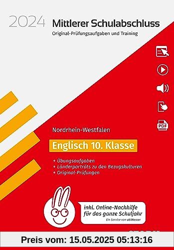 STARK Original-Prüfungen und Training - Mittlerer Schulabschluss 2024 - Englisch - NRW - inkl. Online-Nachhilfe