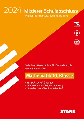 STARK Original-Prüfungen und Training - Mittlerer Schulabschluss 2024 - Mathematik - Realschule/Gesamtschule EK/ von Stark Verlag GmbH