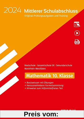 STARK Original-Prüfungen und Training - Mittlerer Schulabschluss 2024 - Mathematik - Realschule/Gesamtschule EK/