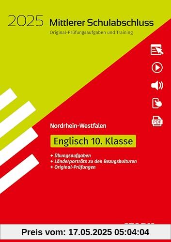 STARK Original-Prüfungen und Training - Mittlerer Schulabschluss 2025 - Englisch - NRW