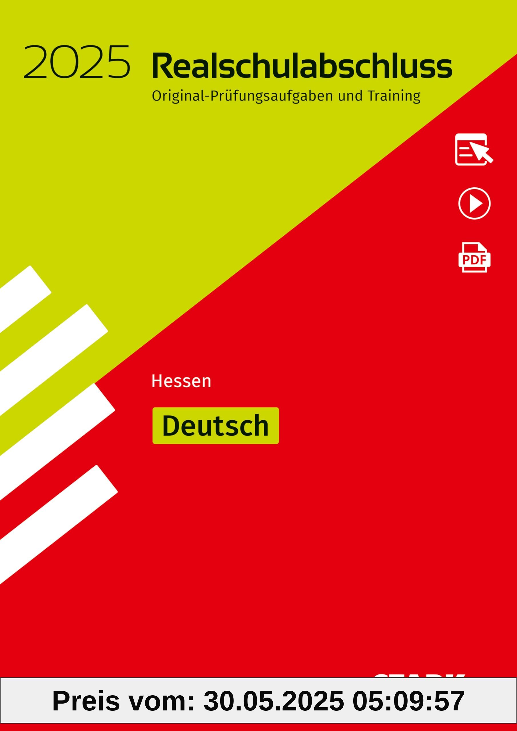 STARK Original-Prüfungen und Training Realschulabschluss 2025 - Deutsch - Hessen