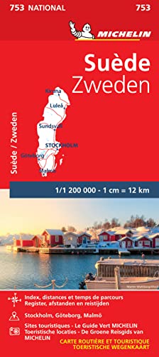 Sweden (753): Wegenkaart Schaal 1 : 1.200.000 (National, Band 753) von MICHELIN