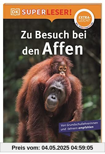 SUPERLESER! Zu Besuch bei den Affen: Sach-Geschichten für Erstleser, Lesestufe extraleicht. Mit Silbenmethode für Kinder ab 6 Jahren SUPERLESER! Zu Besuch bei den Affen: Sach-Geschichten für Erstleser, Lesestufe extraleicht. Mit Silbenmethode für Kinder ab 6 Jahren