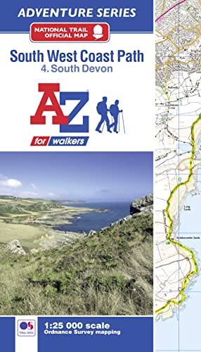South West Coast Path National Trail Official Map South Devon: with Ordnance Survey mapping (A -Z Adventure Series)