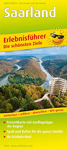 Saarland: Erlebnisführer mit Informationen zu Freizeiteinrichtungen auf der Kartenrückseite, wetterfest, reißfest, abwischbar,GPS-genau. 1:120000 (Erlebnisführer: EF)