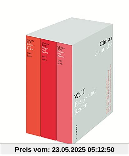 Sämtliche Essays und Reden: Band 1: 1961-1980 Lesen und Schreiben. Band 2: 1981-1990 Wider den Schlaf der Vernunft. Band 3: 1991-2010 Nachdenken über den blinden Fleck. (suhrkamp taschenbuch)