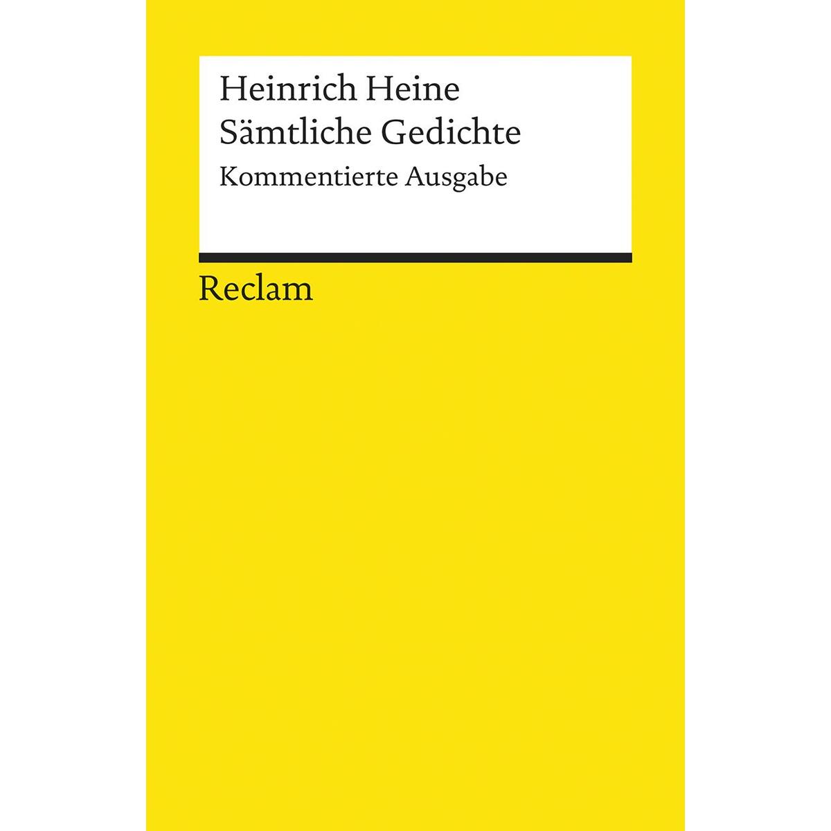 Sämtliche Gedichte von Reclam Philipp Jun.