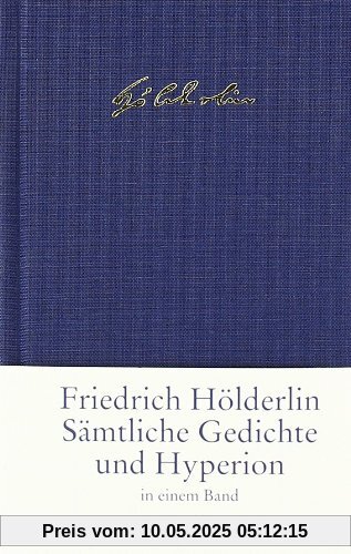 Sämtliche Gedichte und >Hyperion Sämtliche Gedichte und >Hyperion