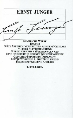 Sämtliche Werke, 18 Bde. u. 4 Supplement-Bde., Bd.22: Späte Arbeiten. Verstreutes. Aus dem Nac... Sämtliche Werke, 18 Bde. u. 4 Supplement-Bde., Bd.22: Späte Arbeiten. Verstreutes. Aus dem Nac...