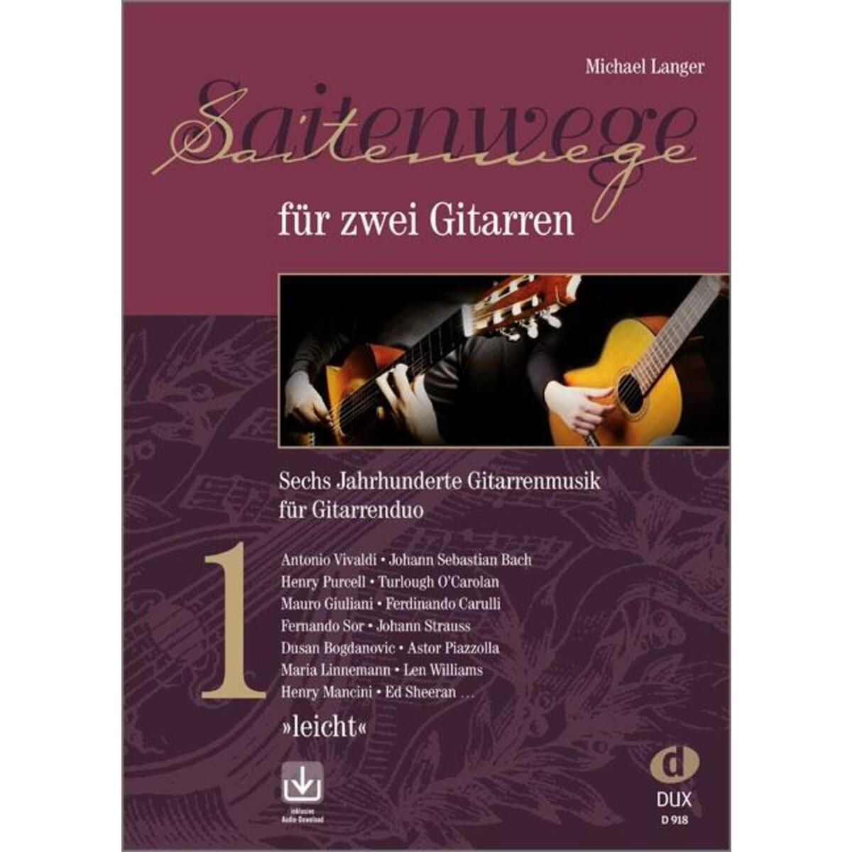 Saitenwege für zwei Gitarren 1 von Edition DUX