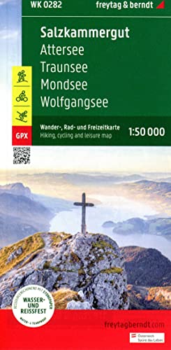 Salzkammergut, Wander-, Rad- und Freizeitkarte 1:50.000, freytag & berndt, WK 0282: Attersee - Traunsee - Mondsee - Wolfgangsee, mit Infoguide, GPX ... (freytag & berndt Wander-Rad-Freizeitkarten) von FREYTAG-BERNDT UND ARTARIA