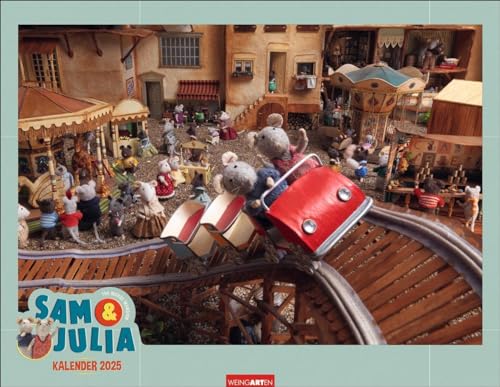 Sam & Julia – Das Mäusehaus Kalender 2025: Die beliebten Figuren aus der Bilderbuch-Serie „The Mouse Mansion“ im Jahres-Wandkalender 2025. Niedliche ... Kalender für Kinder und Wimmelbild-Fans