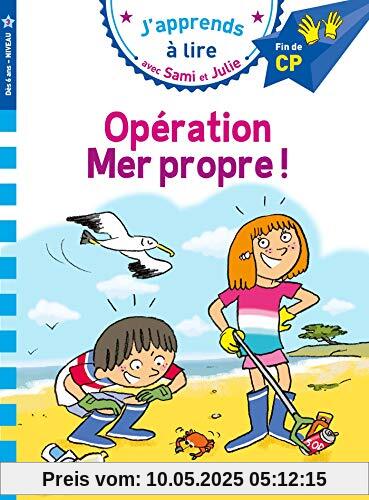 Sami et Julie CP Niveau 3 : Opération mer propre !: Fin de CP, niveau 3