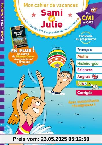 Sami et Julie - Du CM1 au CM2 - Cahier de vacances 2024