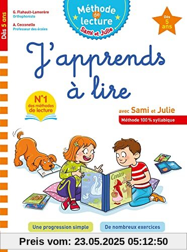 Sami et Julie J'apprends à lire Dès 5 ans: Méthode 100% syllabique