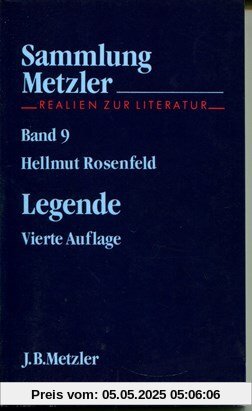 Sammlung Metzler, Bd.9, Legende