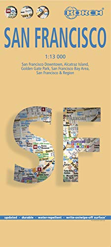 San Francisco, Borch Map: San Francisco Downtown, Alcatraz Island, Golden Gate Park, San Francisco Bay Area, San Francisco & Region San Francisco, Borch Map: San Francisco Downtown, Alcatraz Island, Golden Gate Park, San Francisco Bay Area, San Francisco & Region