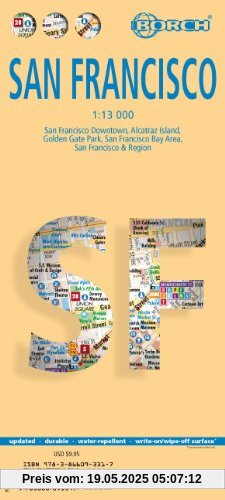 San Francisco 1 : 13 000: San Francisco Downtown, Alcatraz Island, Golden Gate Park, San Francisco Bay Area, San Francisco & Region San Francisco 1 : 13 000: San Francisco Downtown, Alcatraz Island, Golden Gate Park, San Francisco Bay Area, San Francisco & Region