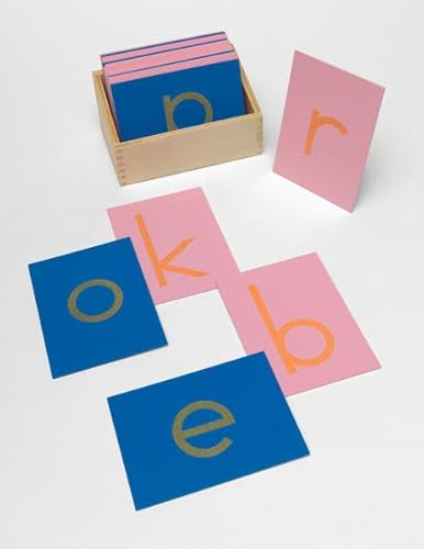 Sandpapierkleinbuchstaben Druckschrift: Montessori-Material (Montessori-Materialien)