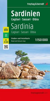 Sardinien, Straßen- und Freizeitkarte 1:150.000, freytag & berndt von Freytag-Berndt u. Artaria