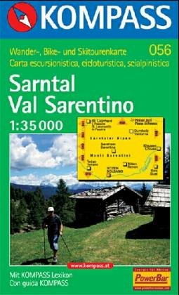 Sarntal /Val Sarentino: Mit Kurzführer und alpinen Skirouten. Dt. /Ital. 1:35000 (KOMPASS Wanderkarte)