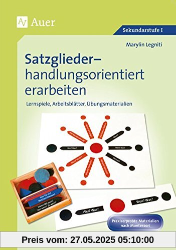 Satzglieder handlungsorientiert erarbeiten 5-6: Lernspiele, Arbeitsblätter, Übungsmaterialien (5. und 6. Klasse)